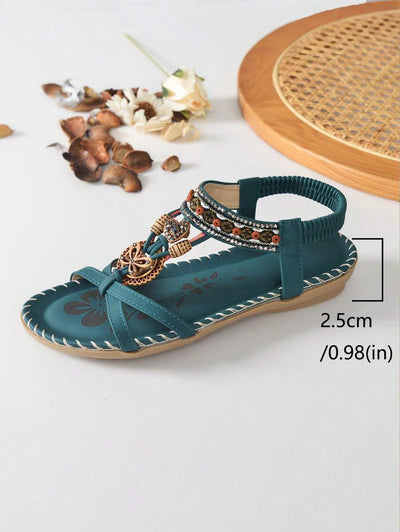 Saffron - Peep-Toe Summer Flats