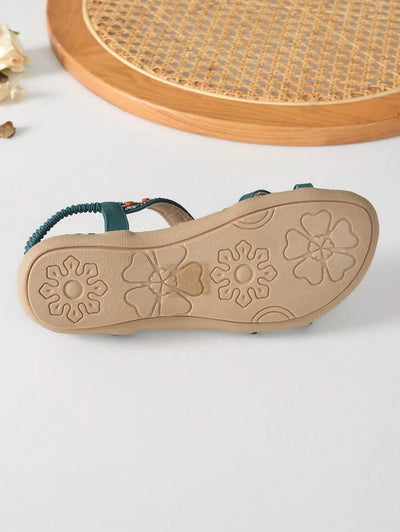 Saffron - Peep-Toe Summer Flats