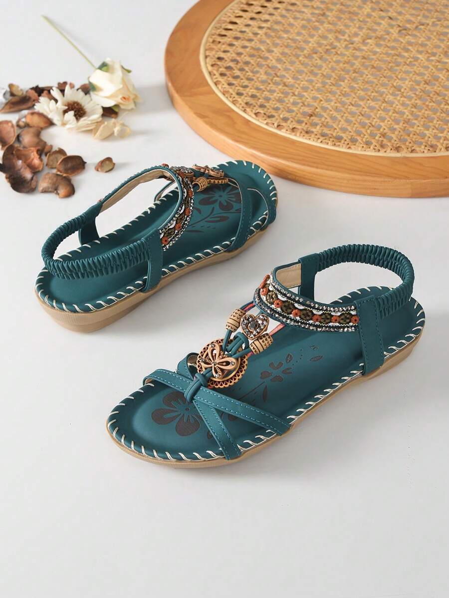 Saffron - Peep-Toe Summer Flats