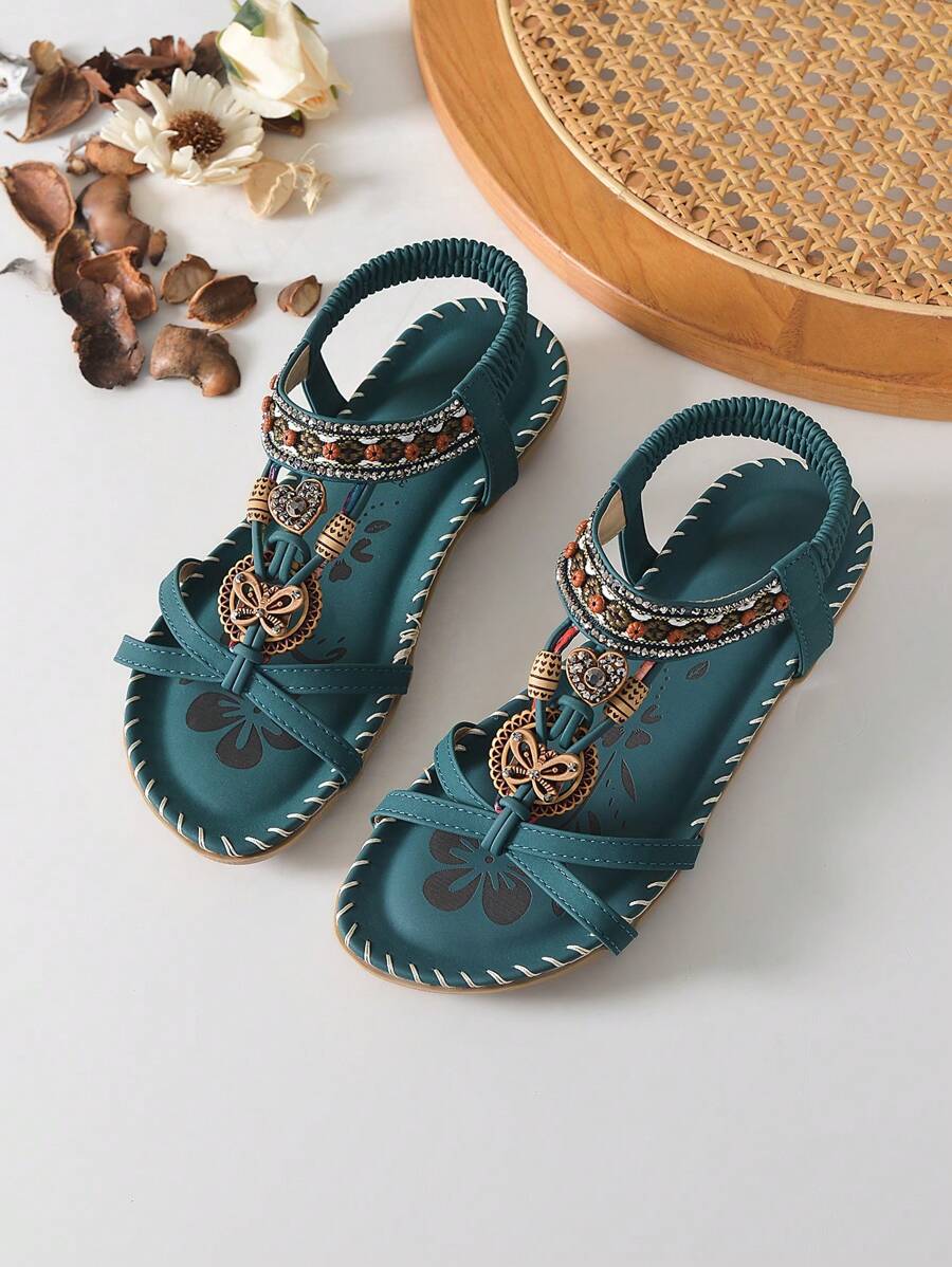 Saffron - Peep-Toe Summer Flats