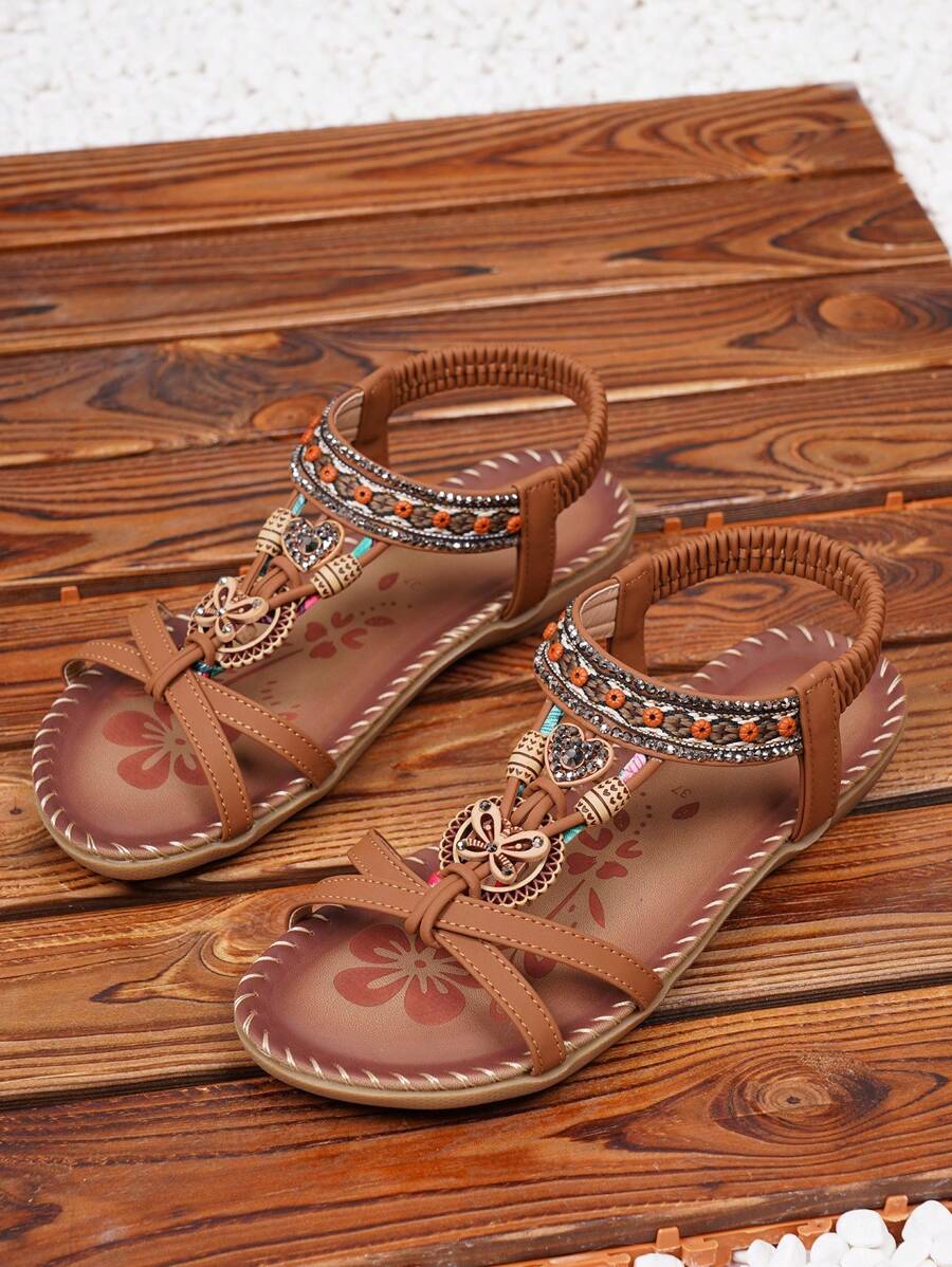 Saffron - Peep-Toe Summer Flats
