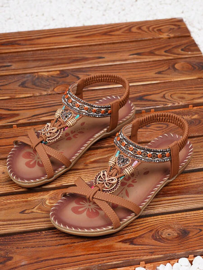 Saffron - Peep-Toe Summer Flats