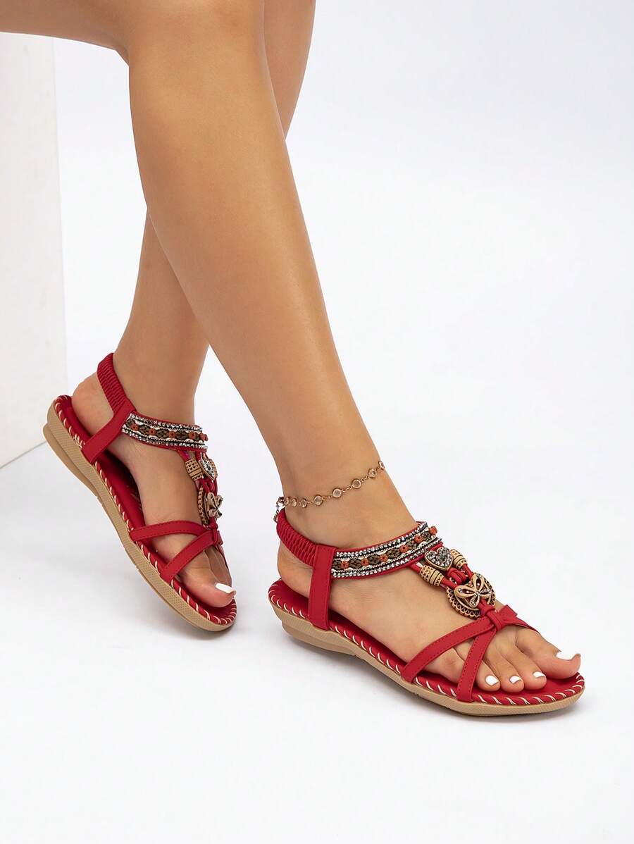 Saffron - Peep-Toe Summer Flats