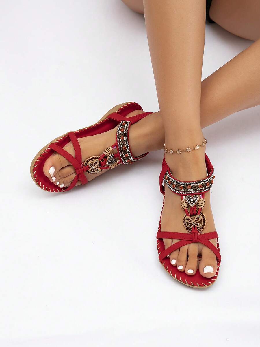 Saffron - Peep-Toe Summer Flats