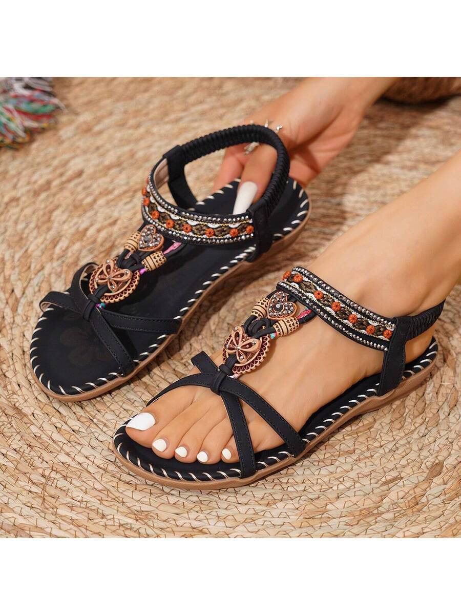Saffron - Peep-Toe Summer Flats