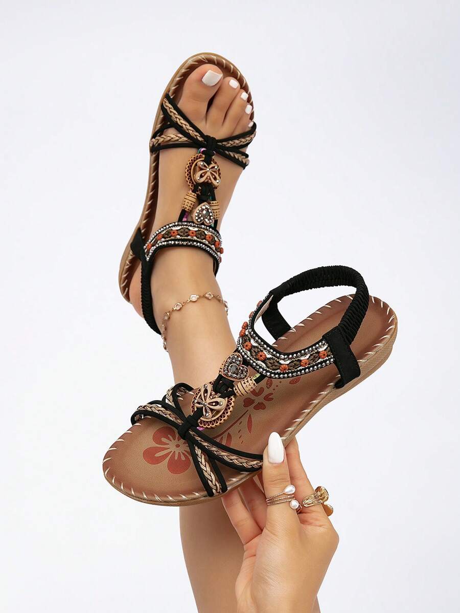 Saffron - Peep-Toe Summer Flats