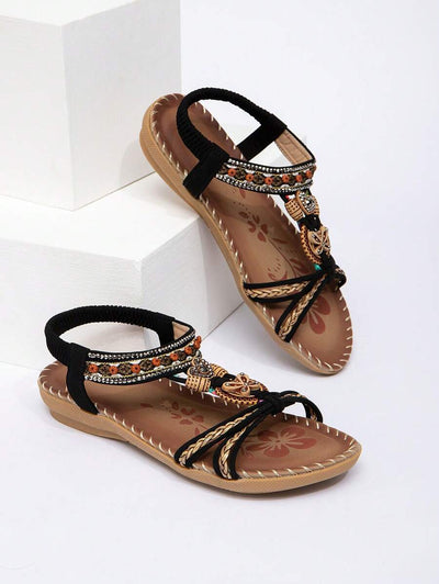 Saffron - Peep-Toe Summer Flats