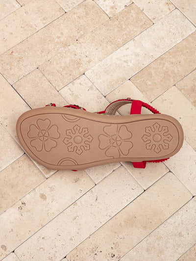 Saffron - Peep-Toe Summer Flats