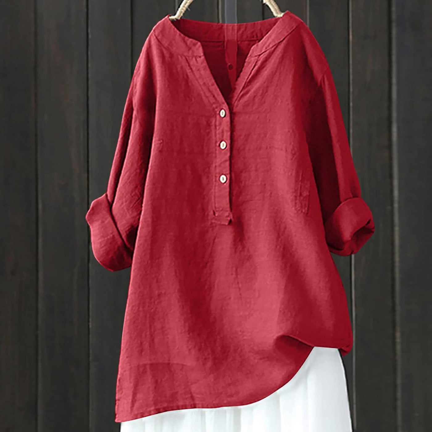 Women's Plus Size Cotton Linen