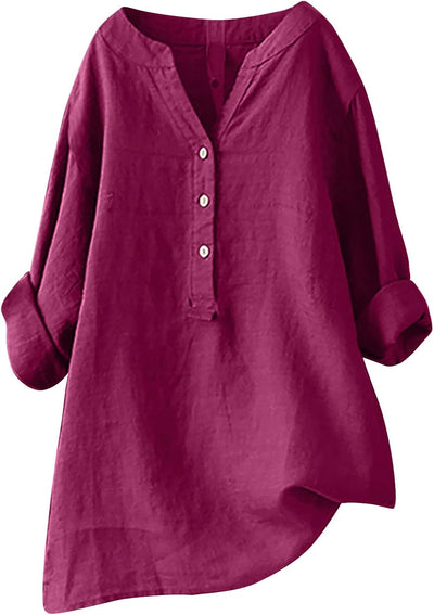 Women's Plus Size Cotton Linen