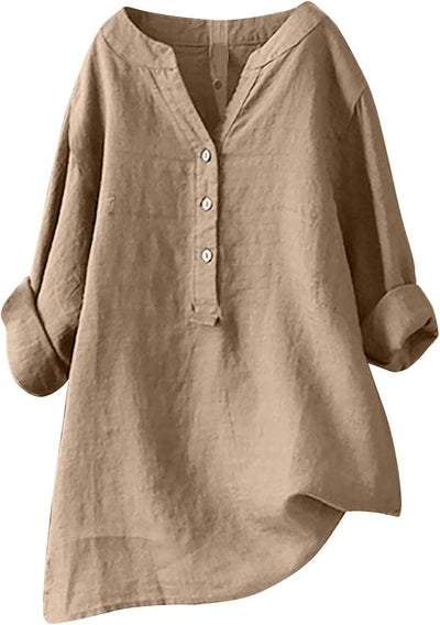 Women's Plus Size Cotton Linen