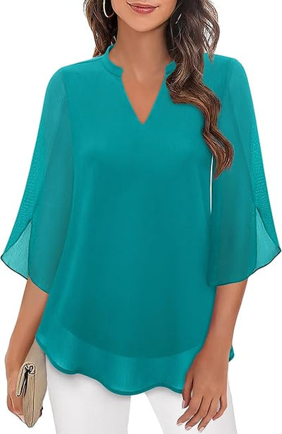 Petra – A-line chiffon blouse