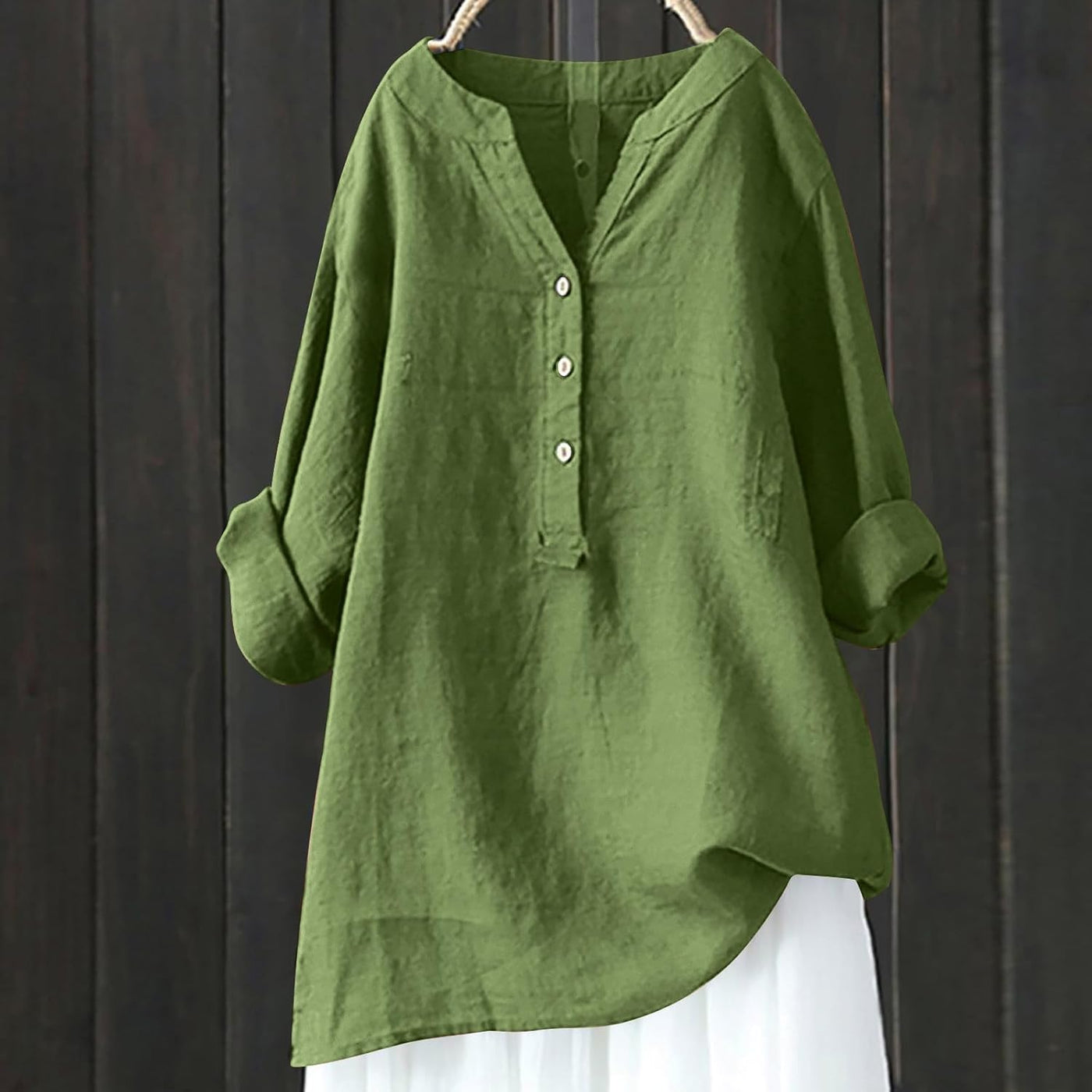 Women's Plus Size Cotton Linen