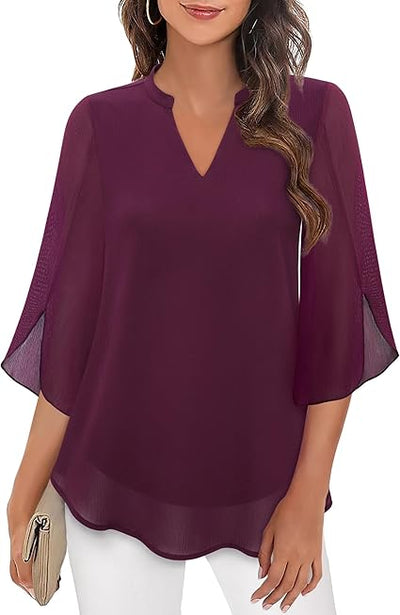 Petra – A-line chiffon blouse