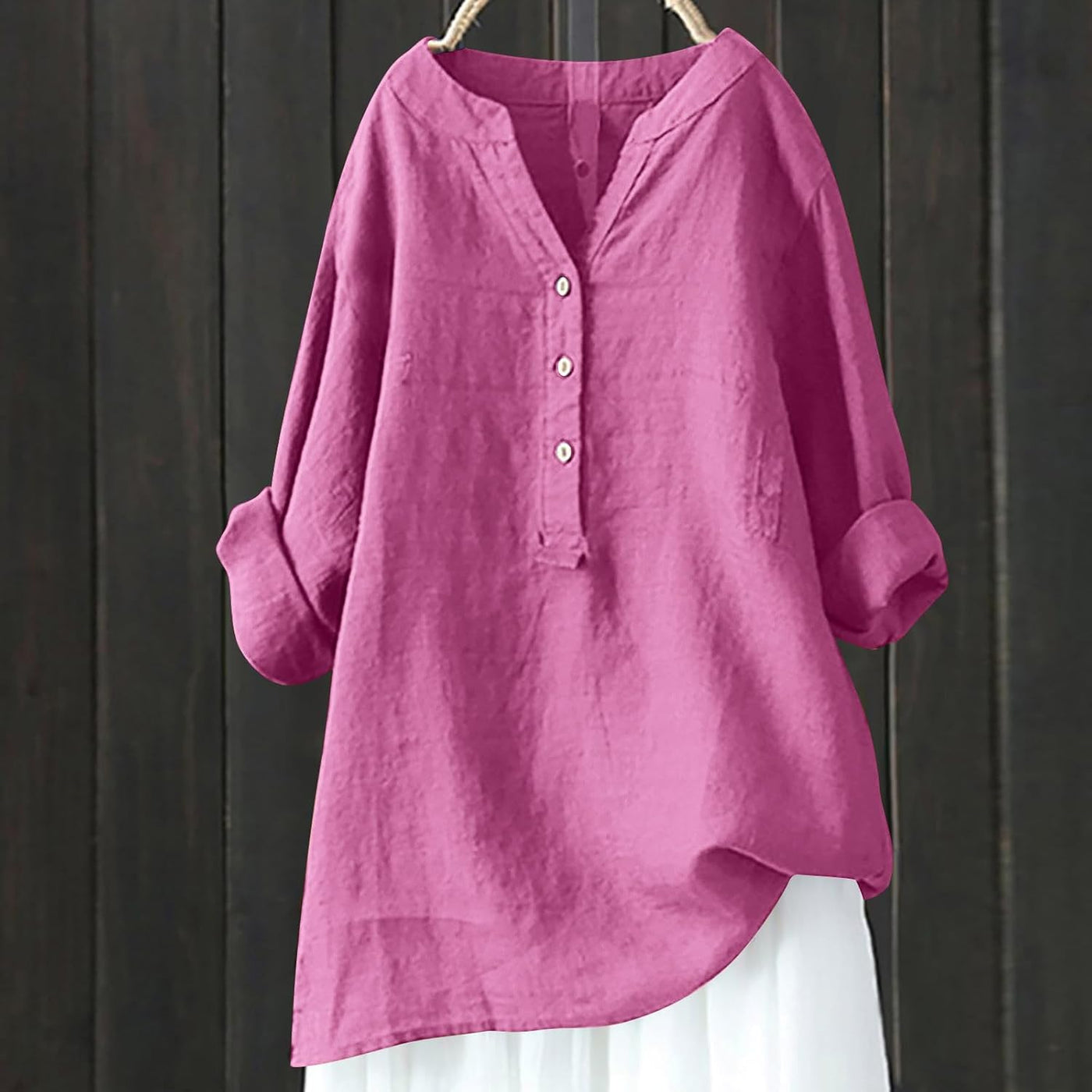 Women's Plus Size Cotton Linen
