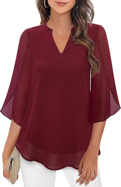 Petra – A-line chiffon blouse