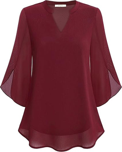 Petra – A-line chiffon blouse