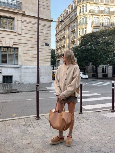 Pernilla – Elegant Tote Bag with Gathered Sides
